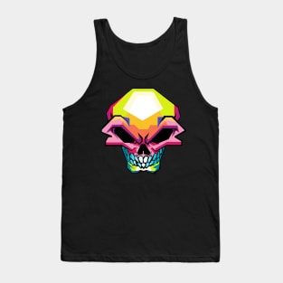 skull pop art Tank Top